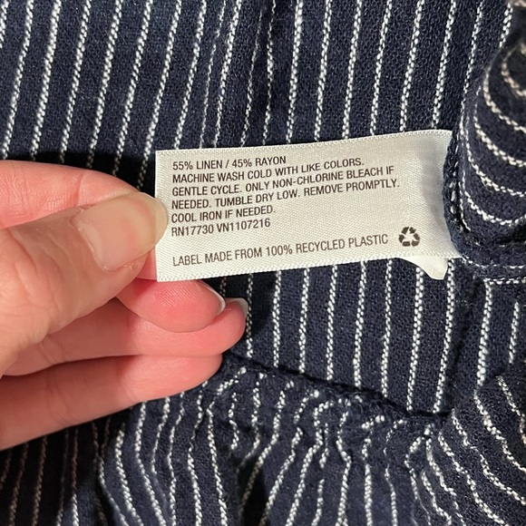 Universal Thread Navy and White Striped Sleeveless Dress - Small - Picture 5 of 5